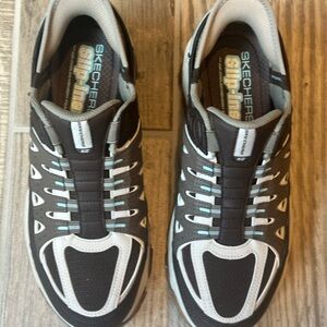 Skechers Brown and Beige Athletic Slip-Ons.  NWOT